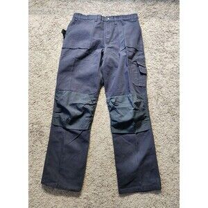 Blaklader Mens 38x34 Steel Blue 1670 Work Cargo Pants Workwear W Kneepad New